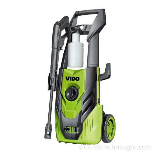 VIDO a 220v 100 bar 1400w water proof moter pump portable automatic electric portable high pressure car washer